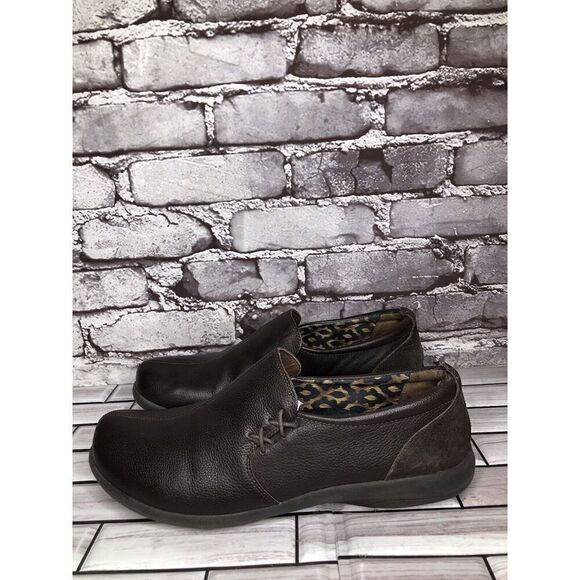 Abeo Eastbourne Dark Brown Leather Slip On Comfort Shoes Women’s Sz 10M US/41EU - Picture 8 of 16